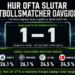 Hur ofta slutar fotbollsmatcher oavgjort?