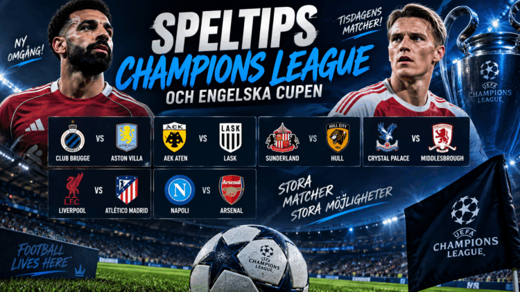 Speltips idag och tisdag